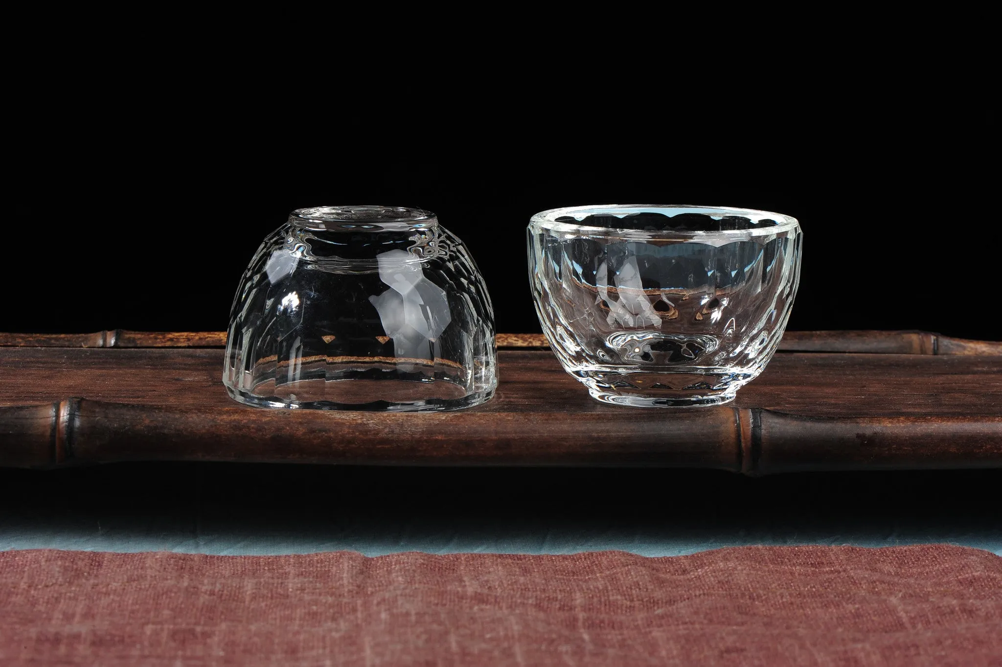 Classic Crystal Tumblers for Gong Fu Tea * Set of 2 Cups