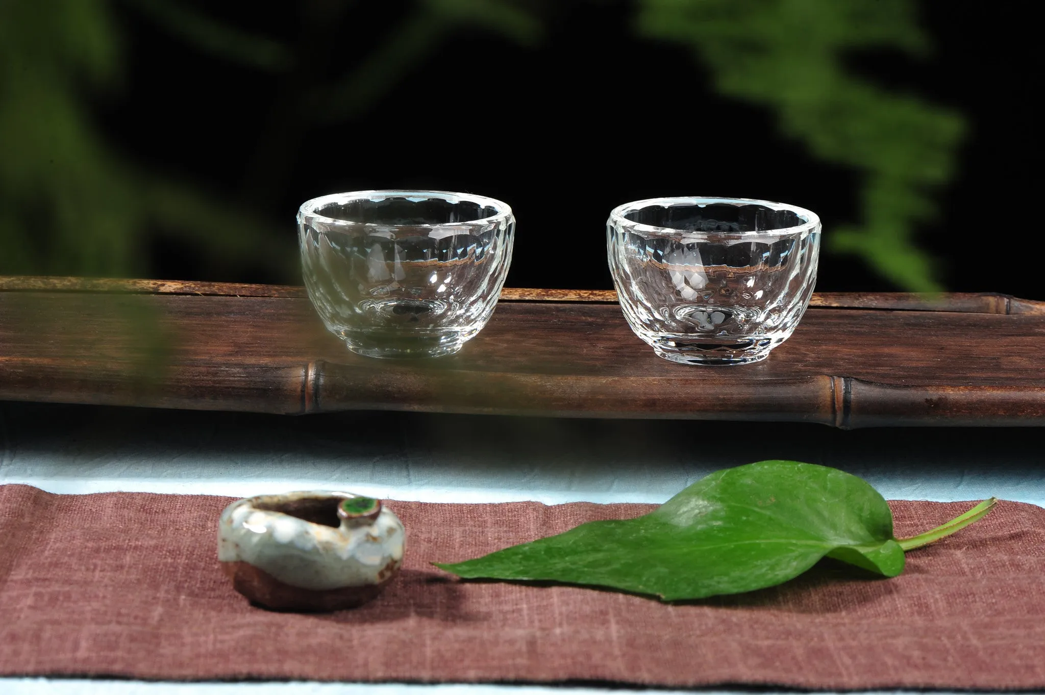 Classic Crystal Tumblers for Gong Fu Tea * Set of 2 Cups