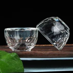 Classic Crystal Tumblers for Gong Fu Tea * Set of 2 Cups