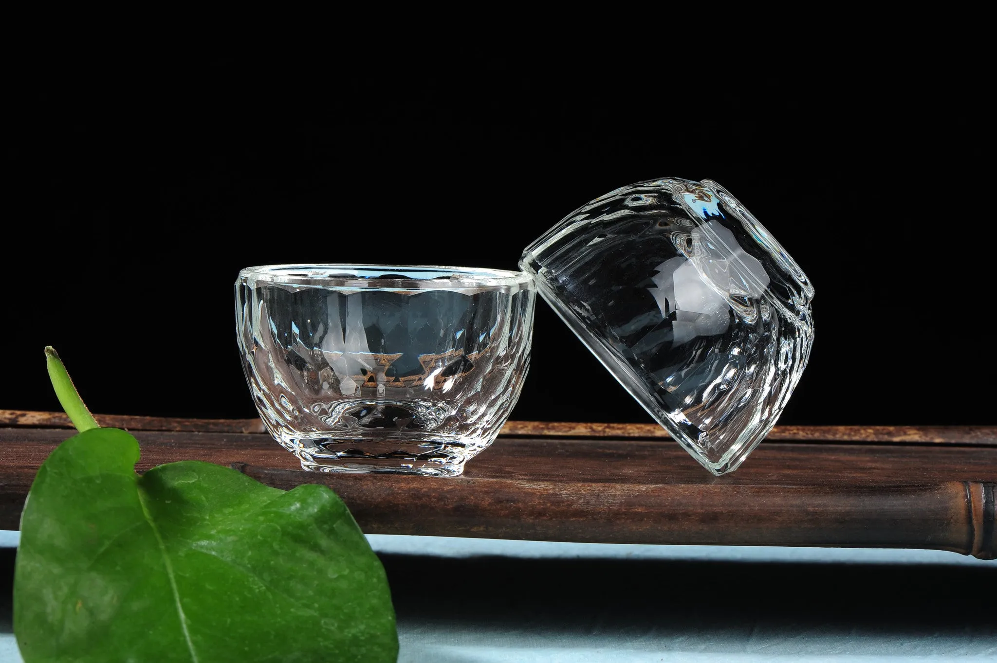 Classic Crystal Tumblers for Gong Fu Tea * Set of 2 Cups