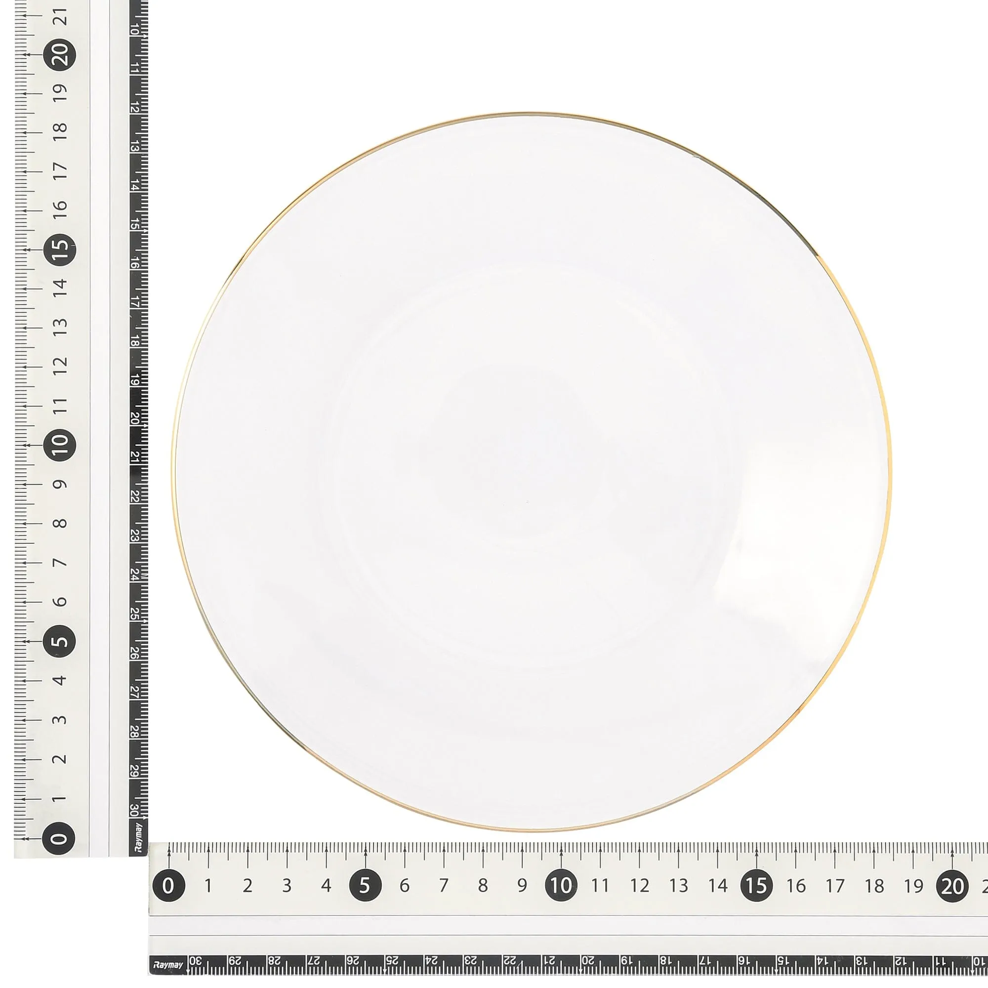 Clear Glass Plate Gold