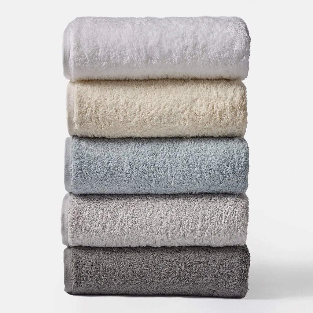 Cloud Loom Fog Organic Bath Towels