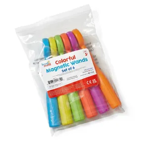 Colourful Magnetic Wands 6pc