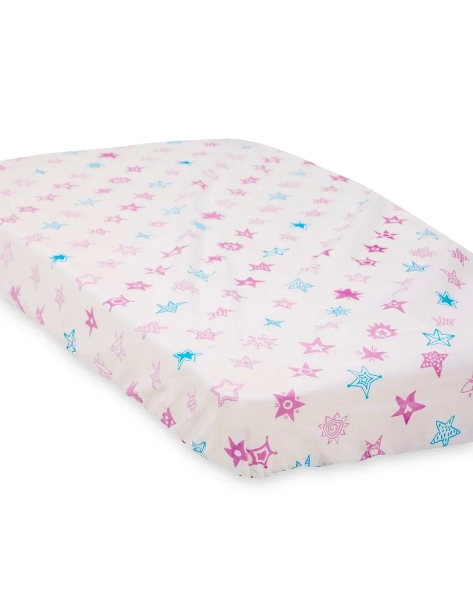 Combo of Baby Crib Sheet - Dreamy Animals and Magical Unicorn