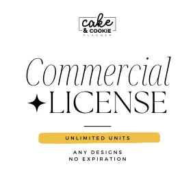 Commercial License - UNLIMITED unit end products - Cake and Cookie Planner