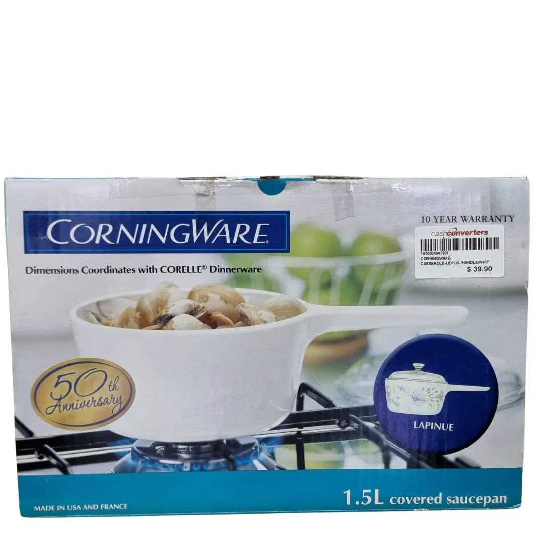 Corning Ware P-15-LN 1.5L Covered Saucepan Lapinue