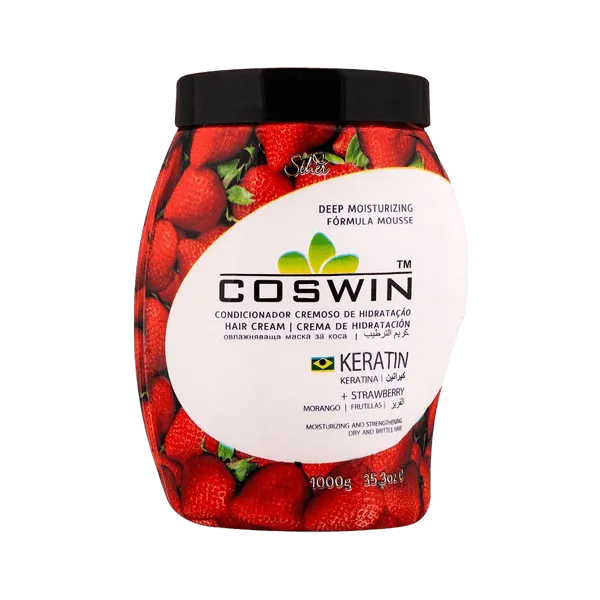 COSWIN STRAWBERRY KERATIN HAIR CREAM 1000G