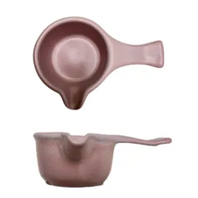 Creative Table TWS-F45-11 Mini Saucepan with handle, Pink, 3 oz, dishwasher safe, microwave safe, Signatur