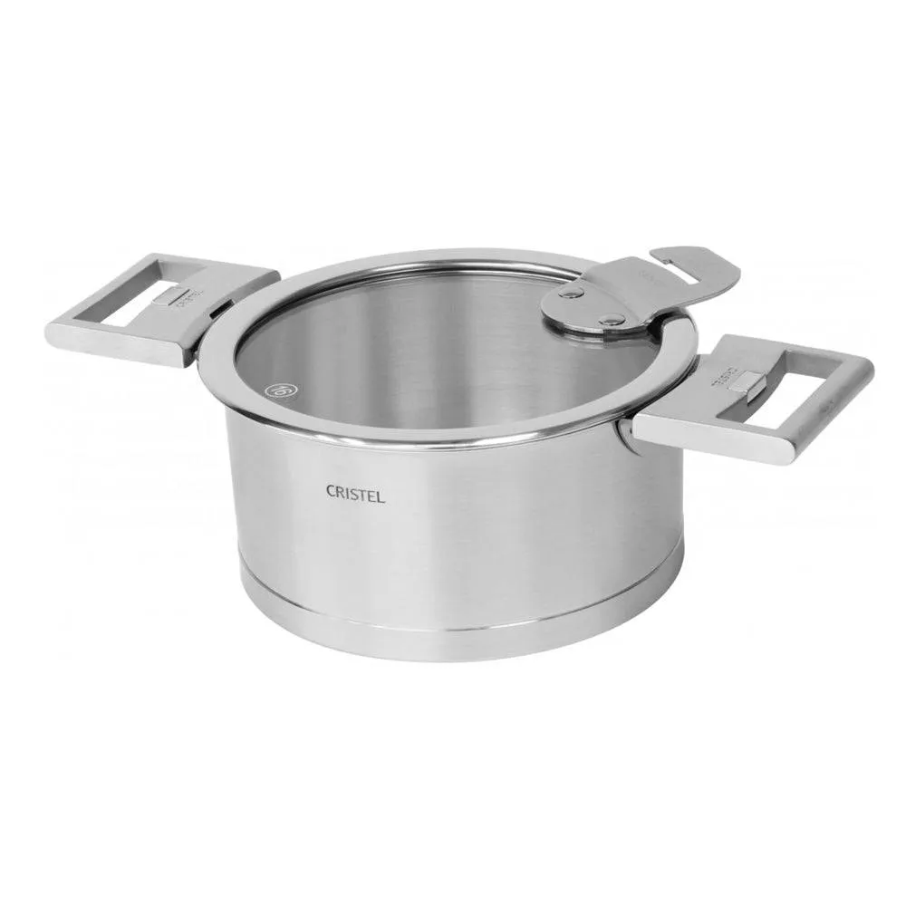 Cristel Strate Stainless Steel Saucepan With Lid