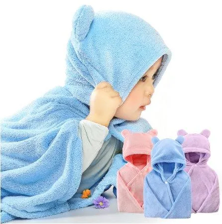 CuddleSoft Cotton Baby Care Hooded Bath Towel