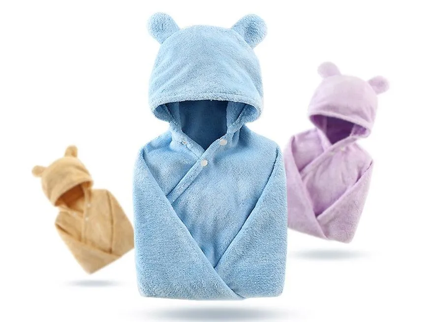 CuddleSoft Cotton Baby Care Hooded Bath Towel