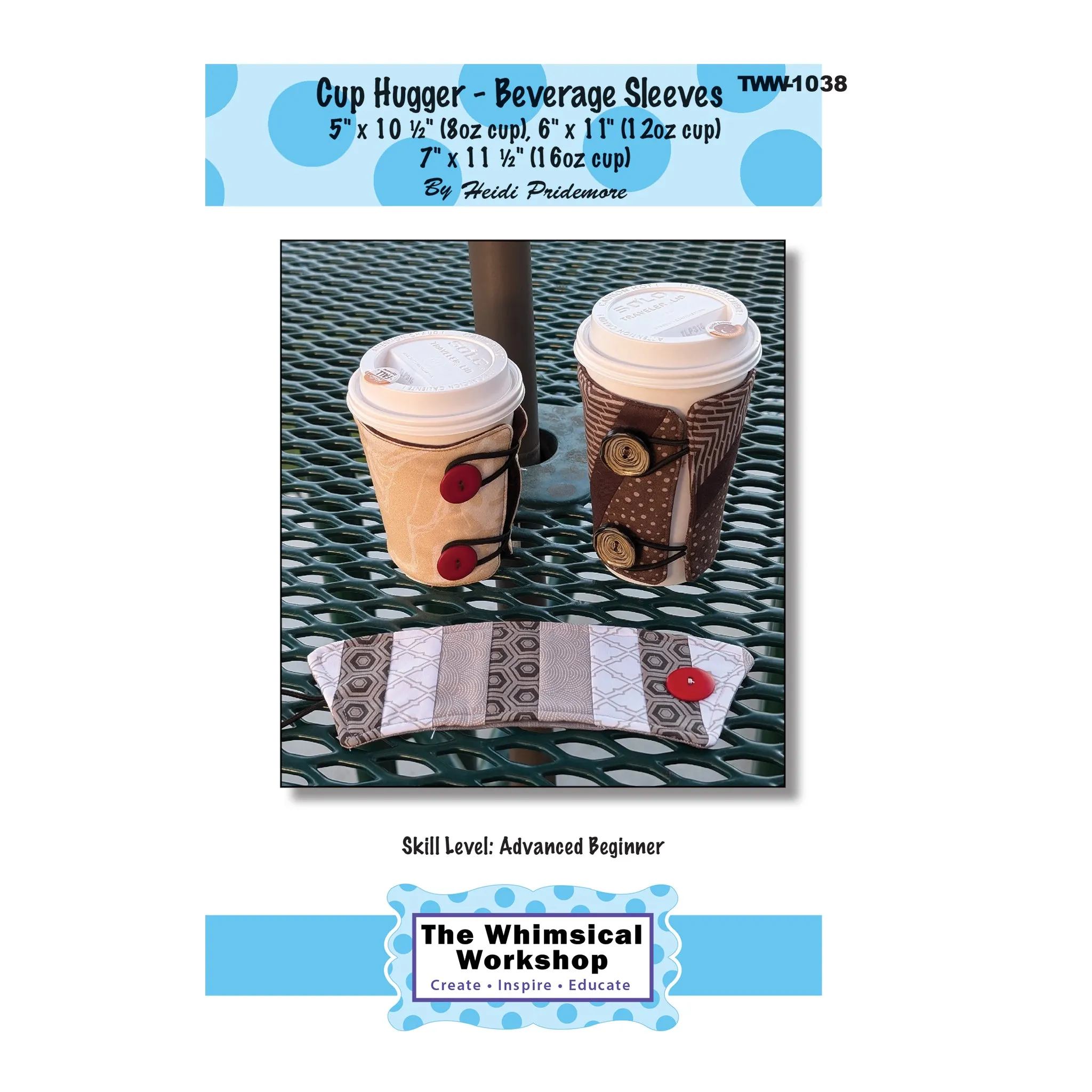 Cup Huggers Beverage Sleeves TWW-1038e - Downloadable Pattern