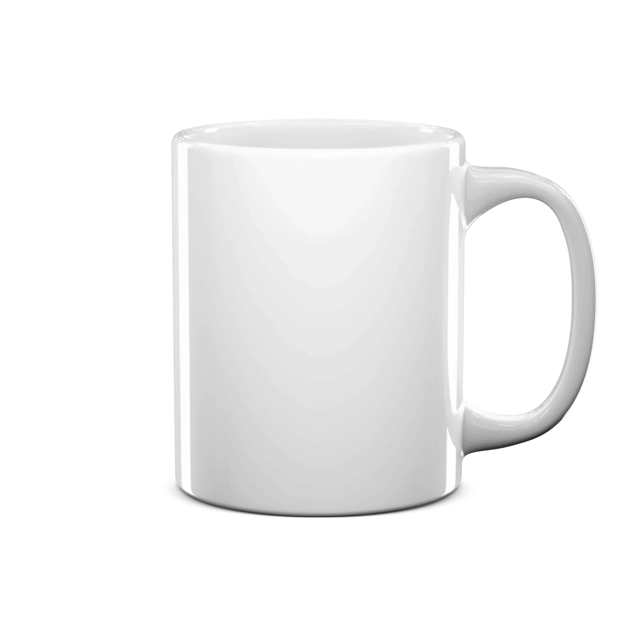 Customizable Ceramic White Coffee Mug - 11 Oz