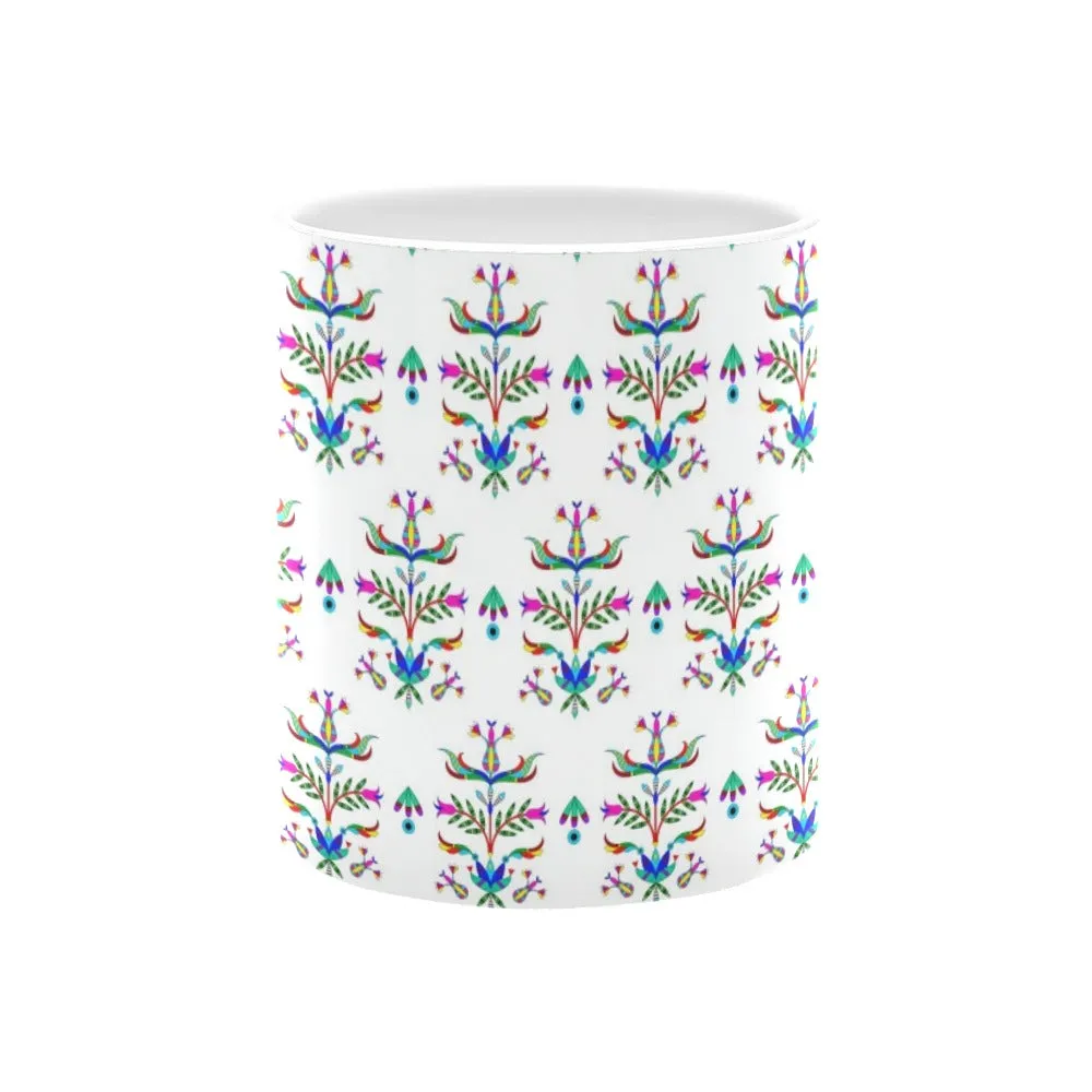 Dakota Damask White White Mug(11OZ)