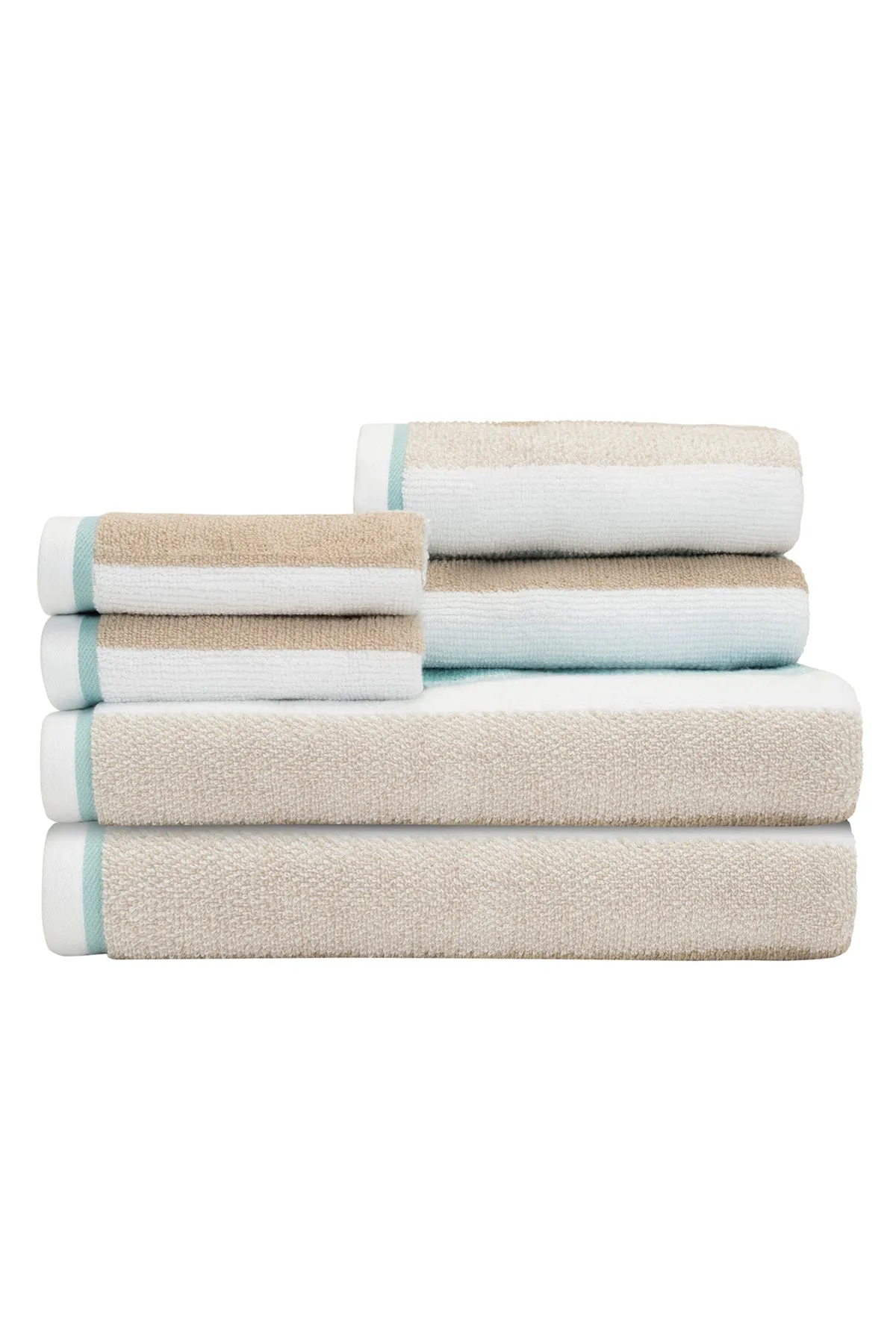 Dana 6-Piece Towel Set: Modern Stripe