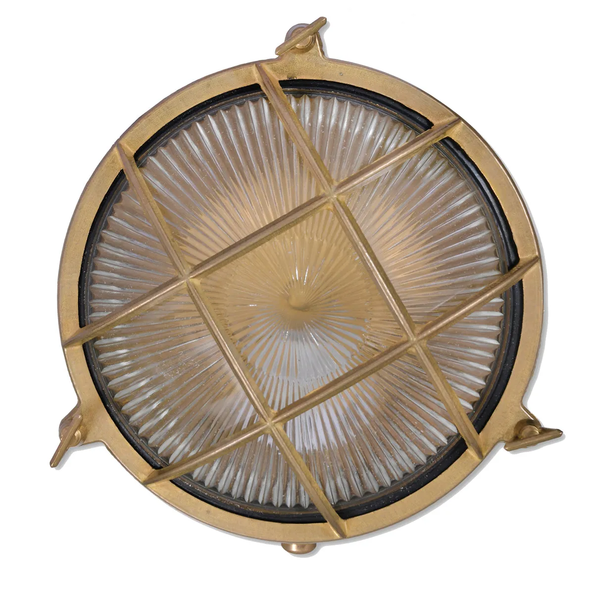 Devonport Round Bulk Head Light - Brass