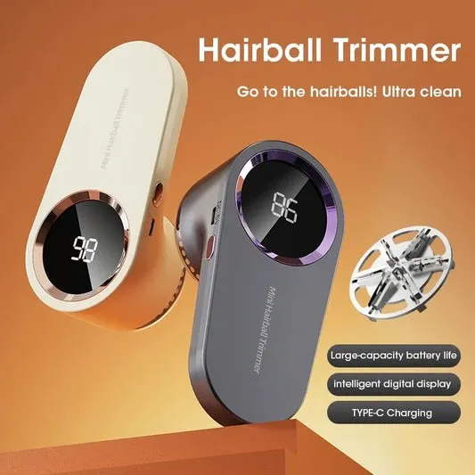 Digital Display Lint Remover - Electric Hairball Trimmer with LED Digital Display USB Charging Pellet Removes Lint From Clothes