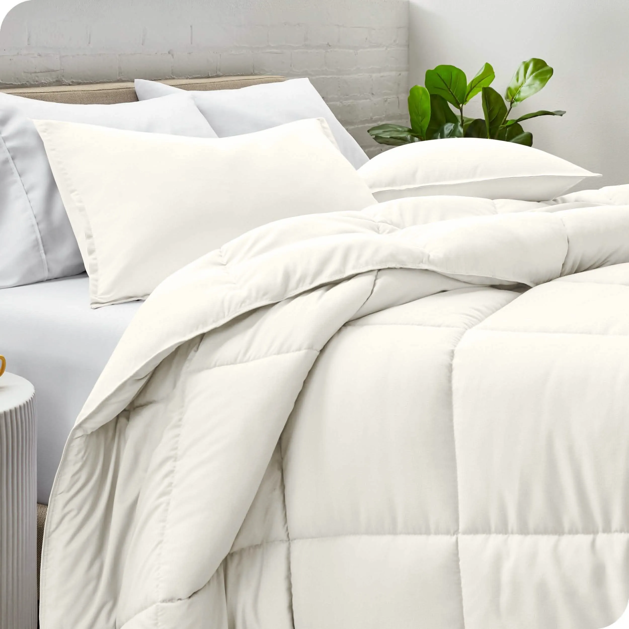 Down Alternative Box Stitch Comforter Set - Twin/Twin XL