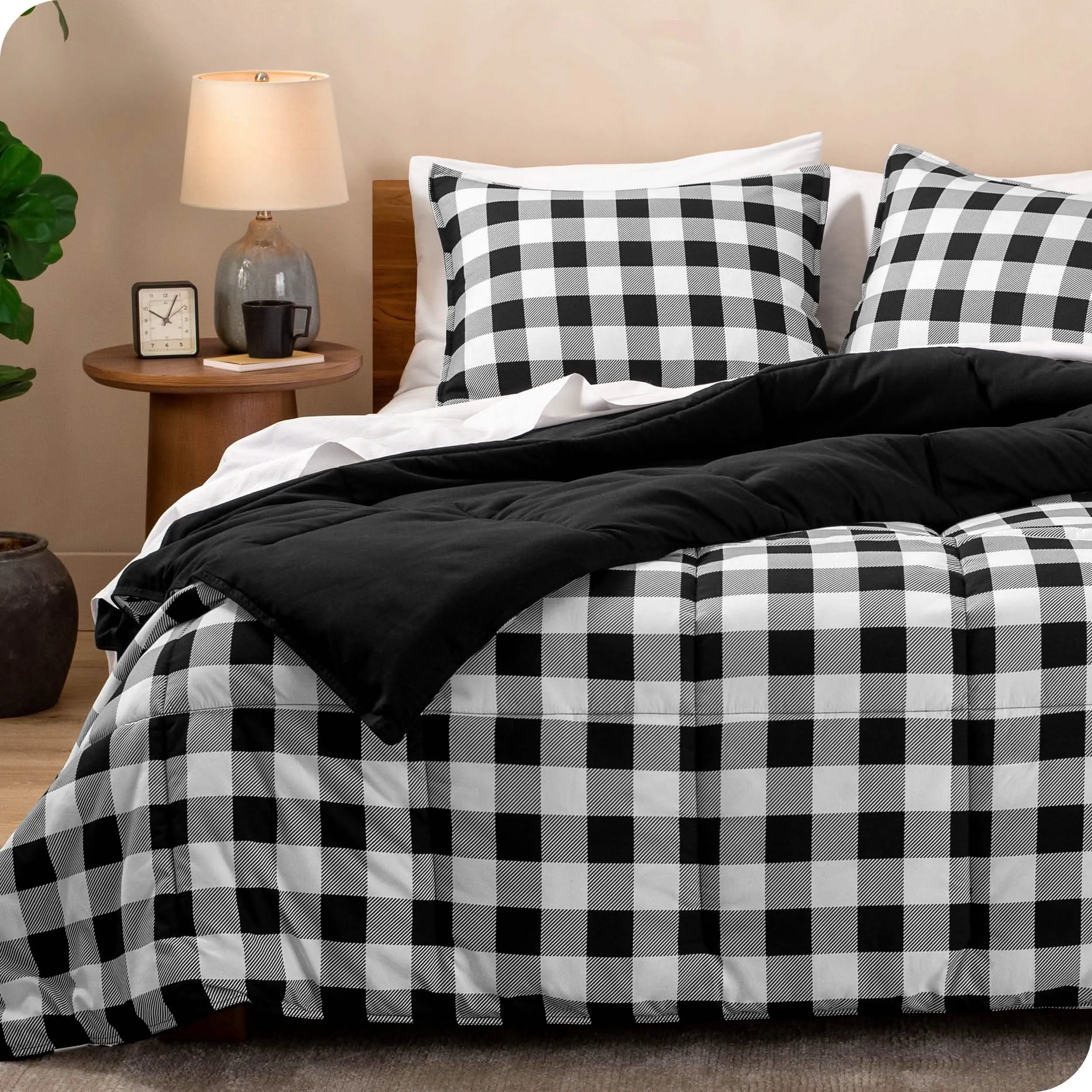 Down Alternative Box Stitch Comforter Set - Twin/Twin XL