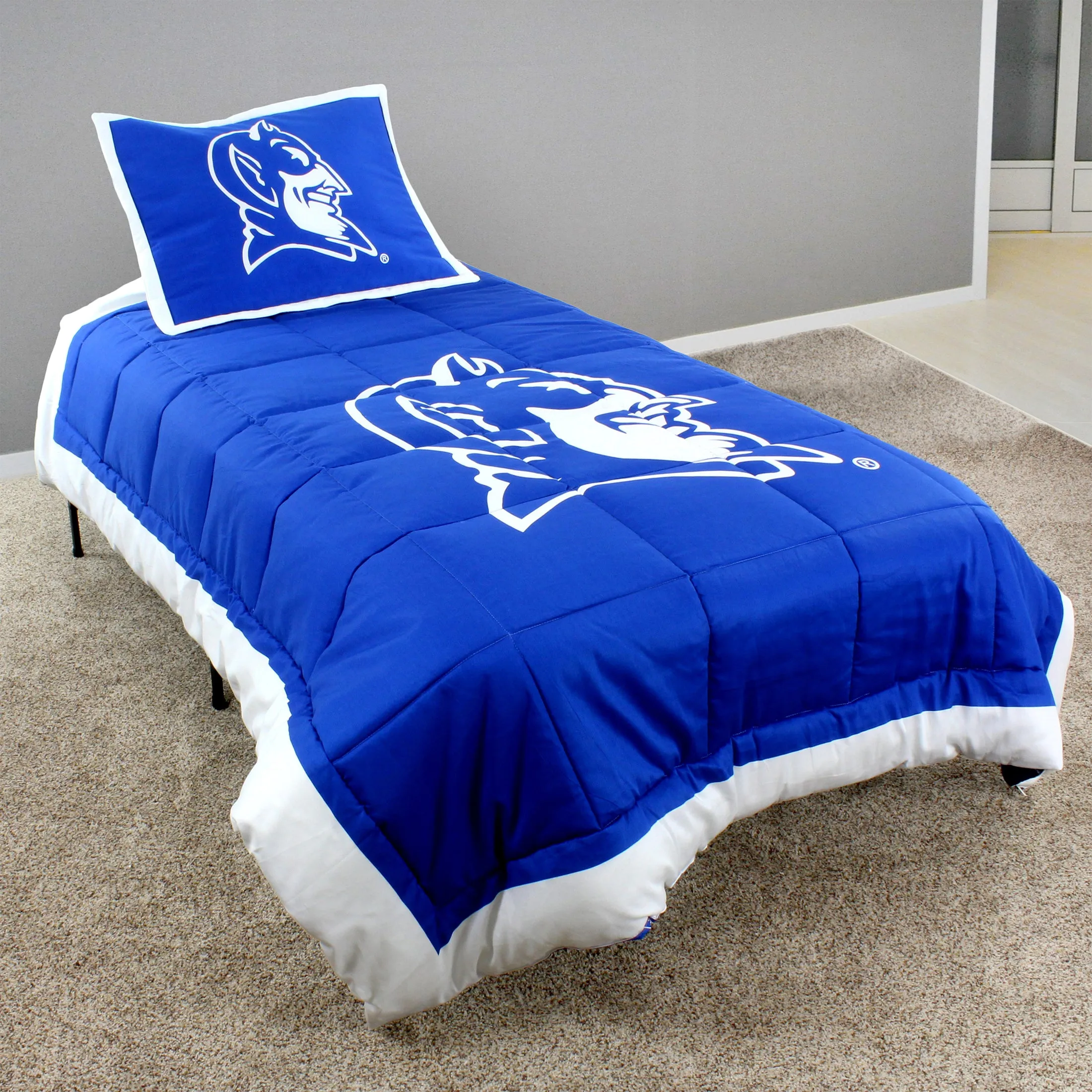 Duke Blue Devils Reversible Cotton Comforter Set