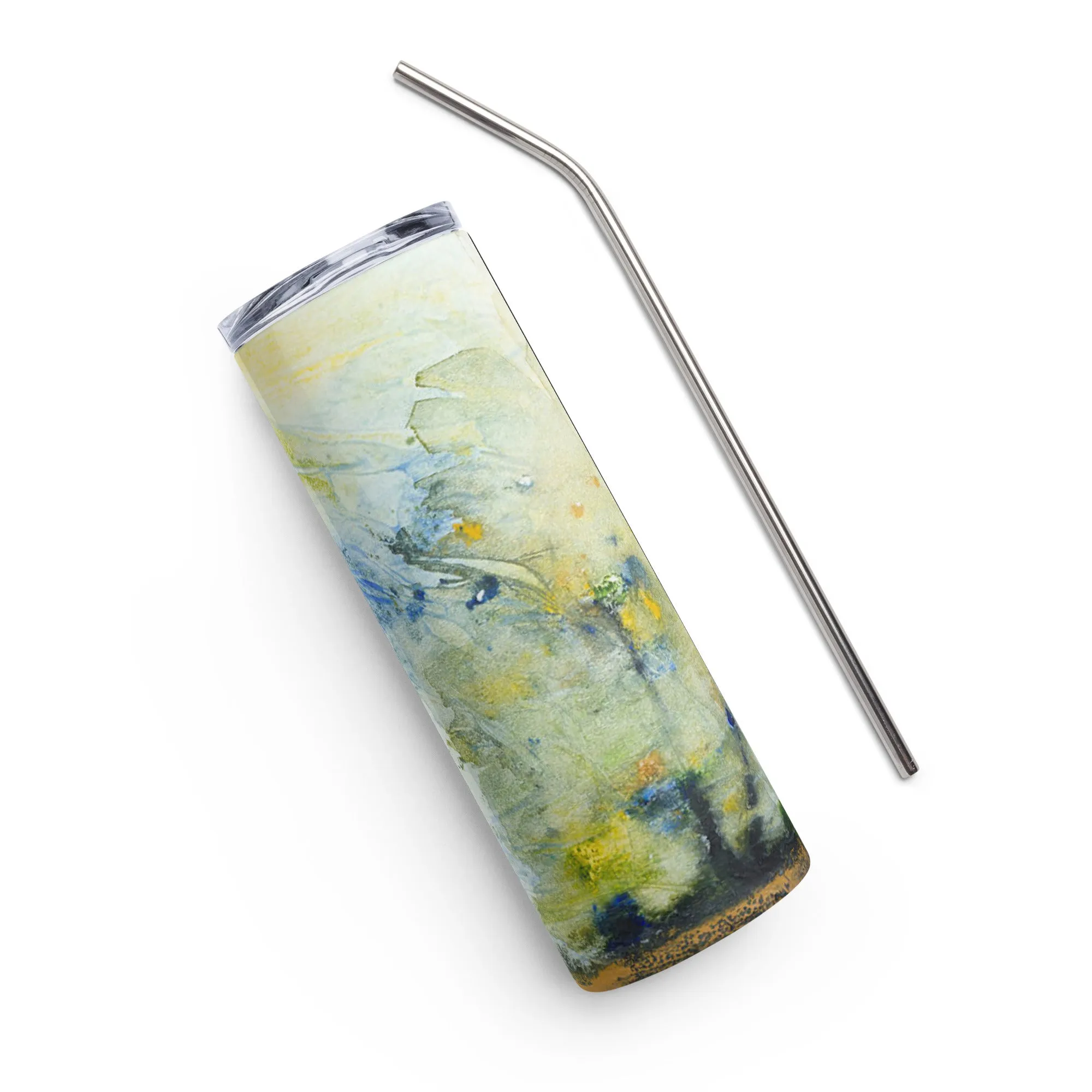 Edgy Watercolor Stainless Steel Tumbler