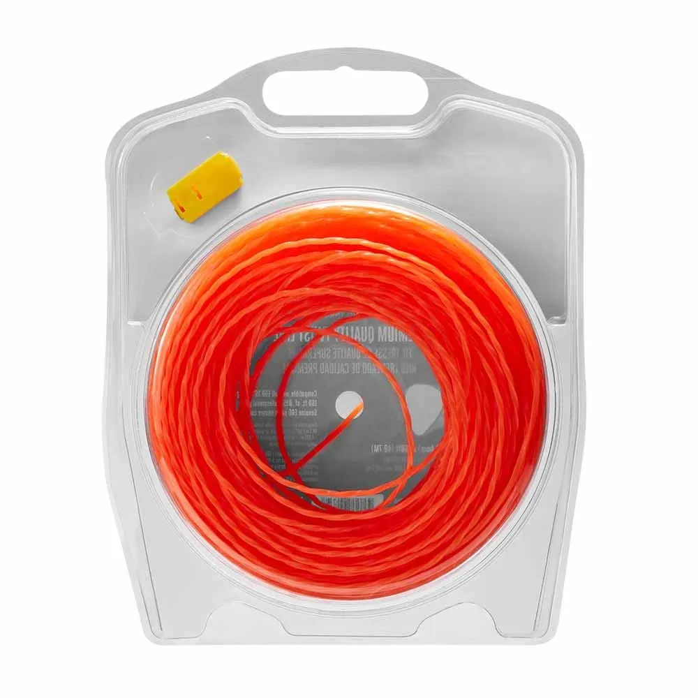 EGO AL2450S 0.095" Premium Quality Twist Line for EGO 15-Inch String Trimmer, Orange