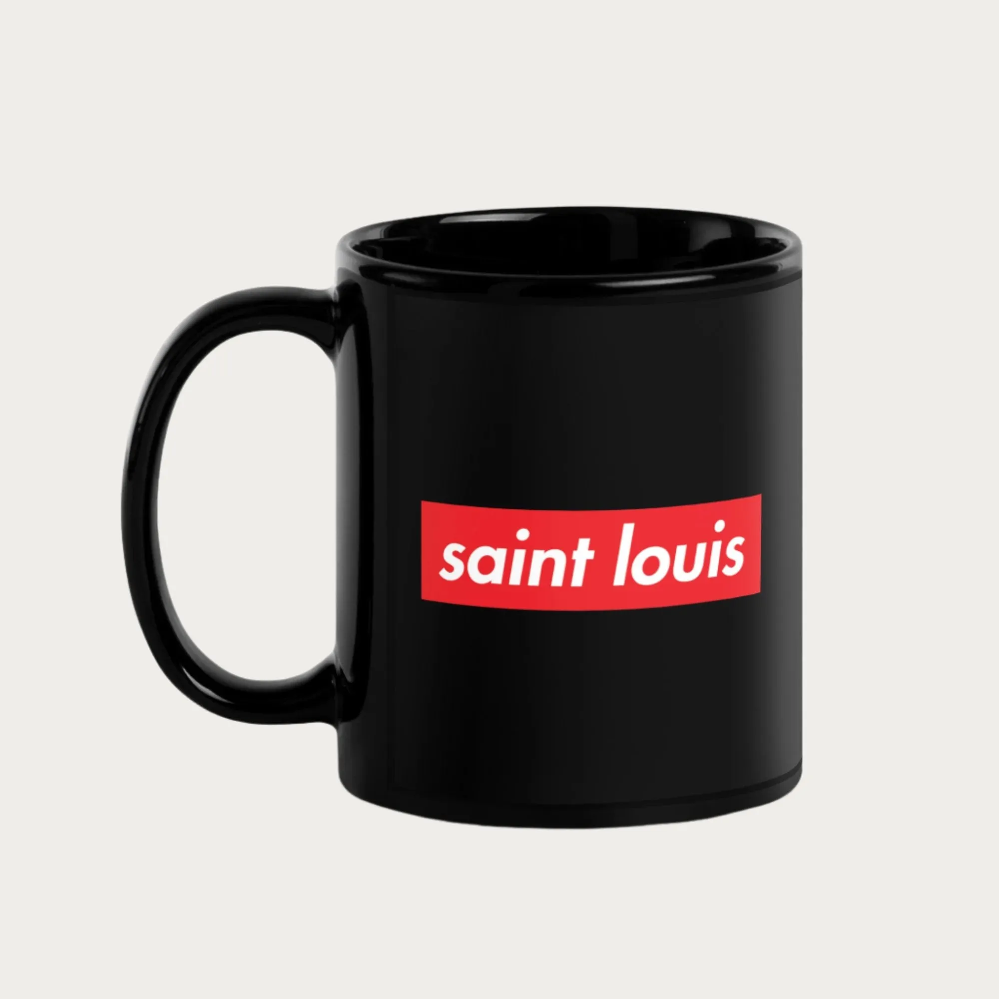 Empire Saint Louis Black Glossy Mug