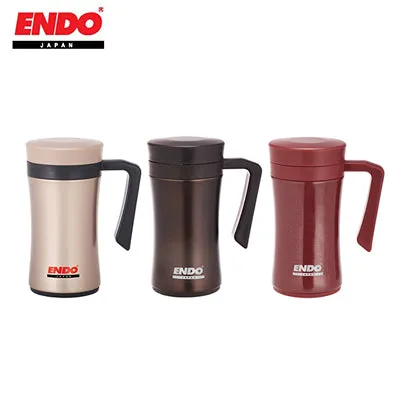 ENDO 450ML Double Stainless Steel Desk Mug