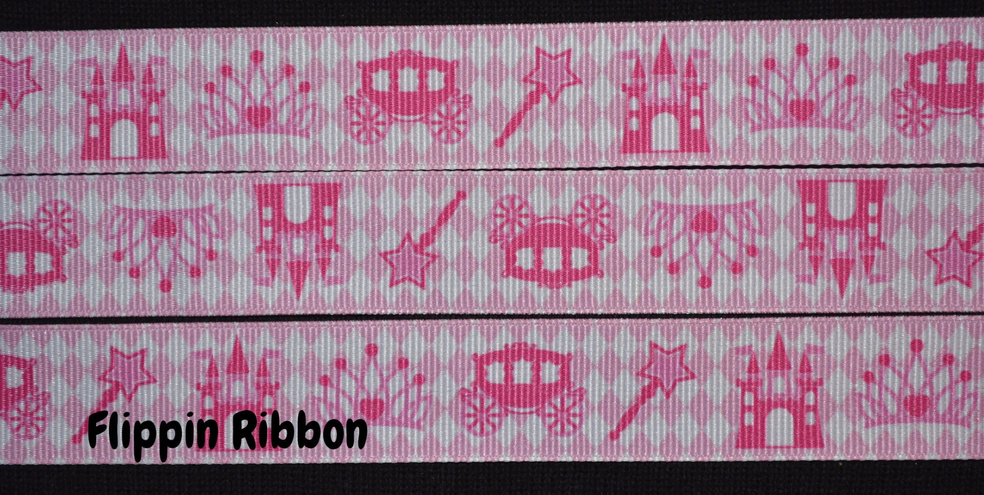 Fairy Tale Ribbon - 7/8 inch Printed Grosgrain