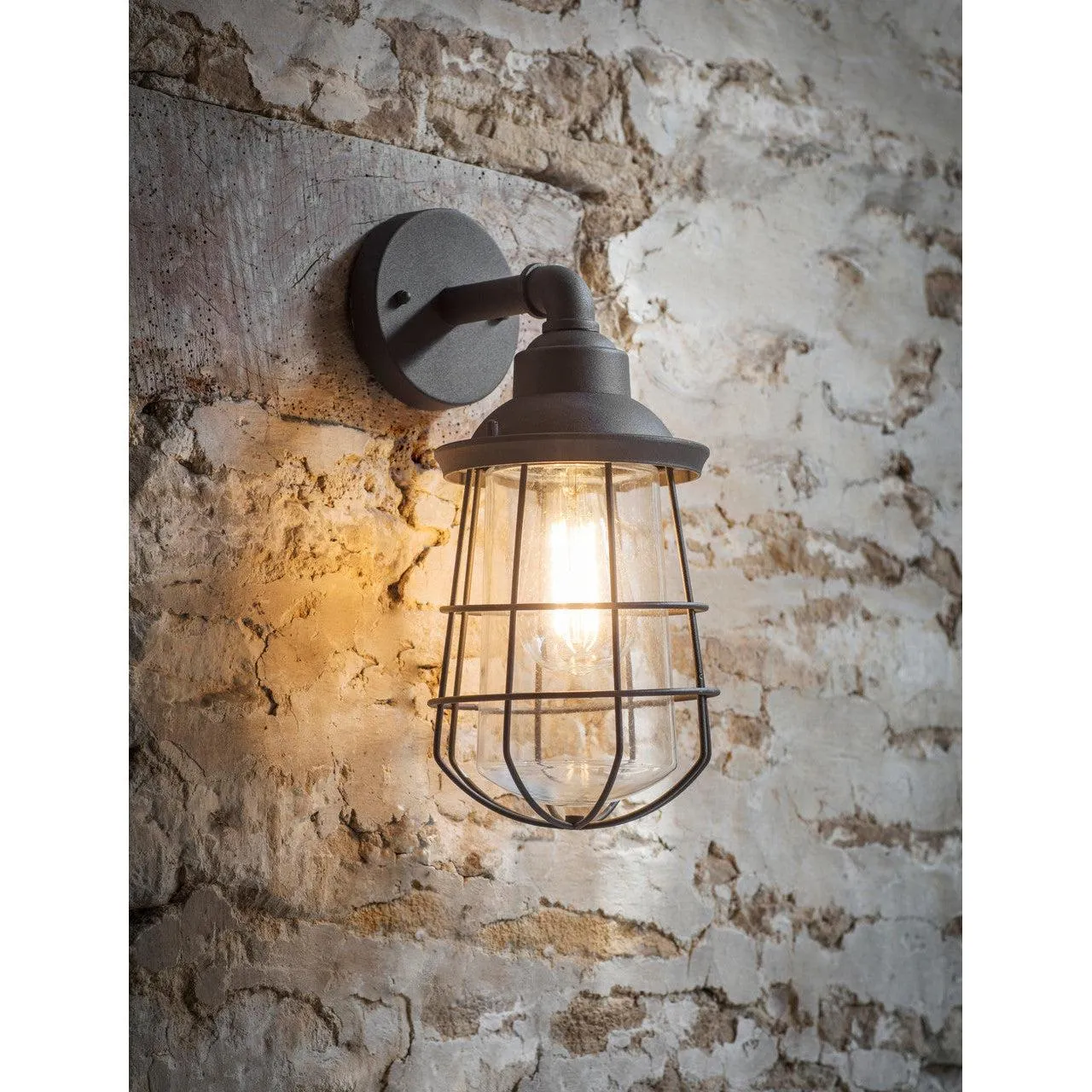 Finsbury Wall Light in Charcoal - Steel