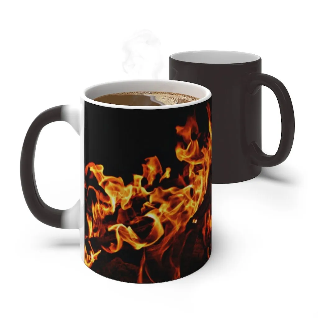 Fire flames Come alive Magic/Non Magic Mug,Gift for Graduation/Christmas/Halloween/Valentine/Birthday/Thanksgiving/housewarming/promotion