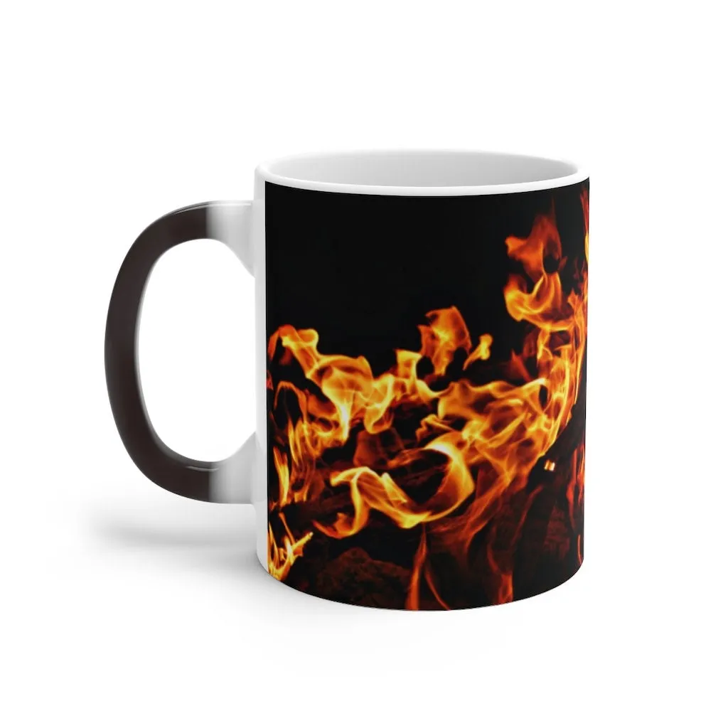 Fire flames Come alive Magic/Non Magic Mug,Gift for Graduation/Christmas/Halloween/Valentine/Birthday/Thanksgiving/housewarming/promotion