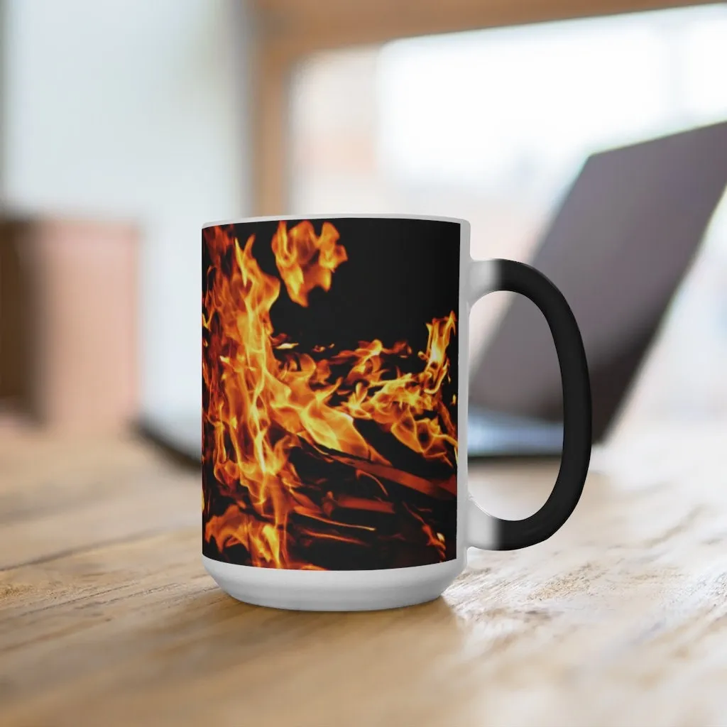 Fire flames Come alive Magic/Non Magic Mug,Gift for Graduation/Christmas/Halloween/Valentine/Birthday/Thanksgiving/housewarming/promotion