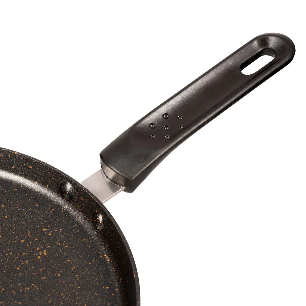 Fissman Crepe Pan 24cm, Aluminum Non-Stick Coating Crepe Pan Fiore Series, Ergonomic Bakelite Handle, Induction Bottom