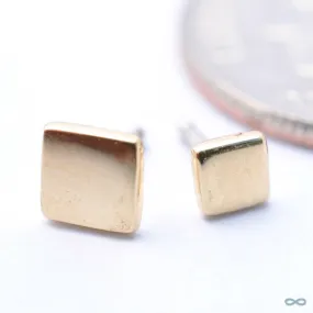 Flat Square Press-fit End in Gold from BVLA