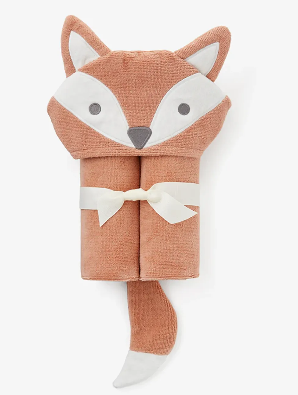 Fox Hooded Baby Bath Towel Wrap (0-24M)