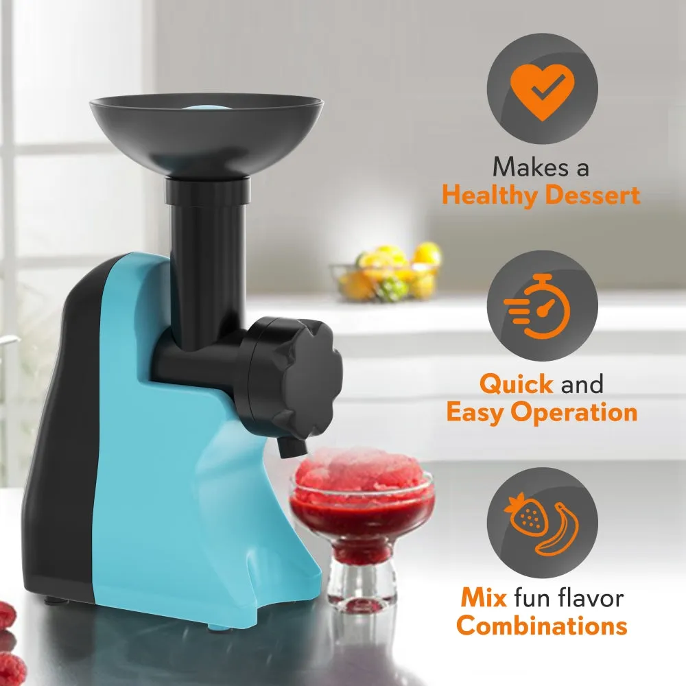 Frozen Dessert Maker - Electric Soft Serve & Sorbet Machine (Frozen Yogurt, Ice Cream, Sorbet)