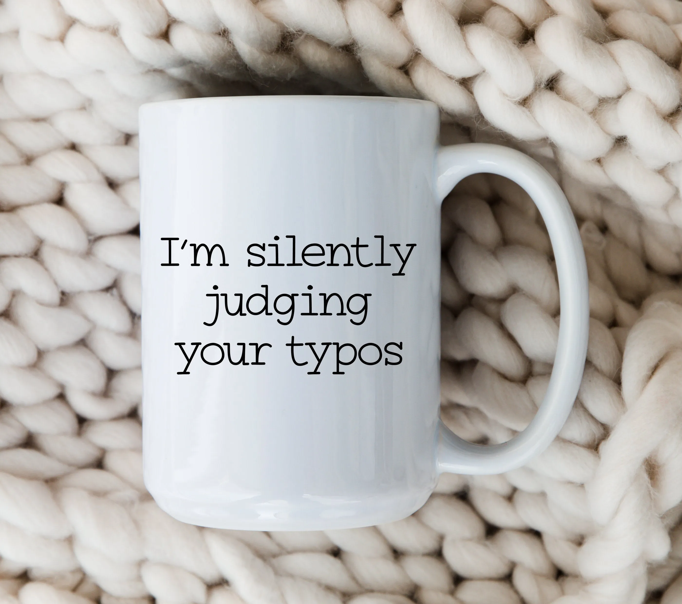 Funny Typos Mug Sarcastic Coffee Cup