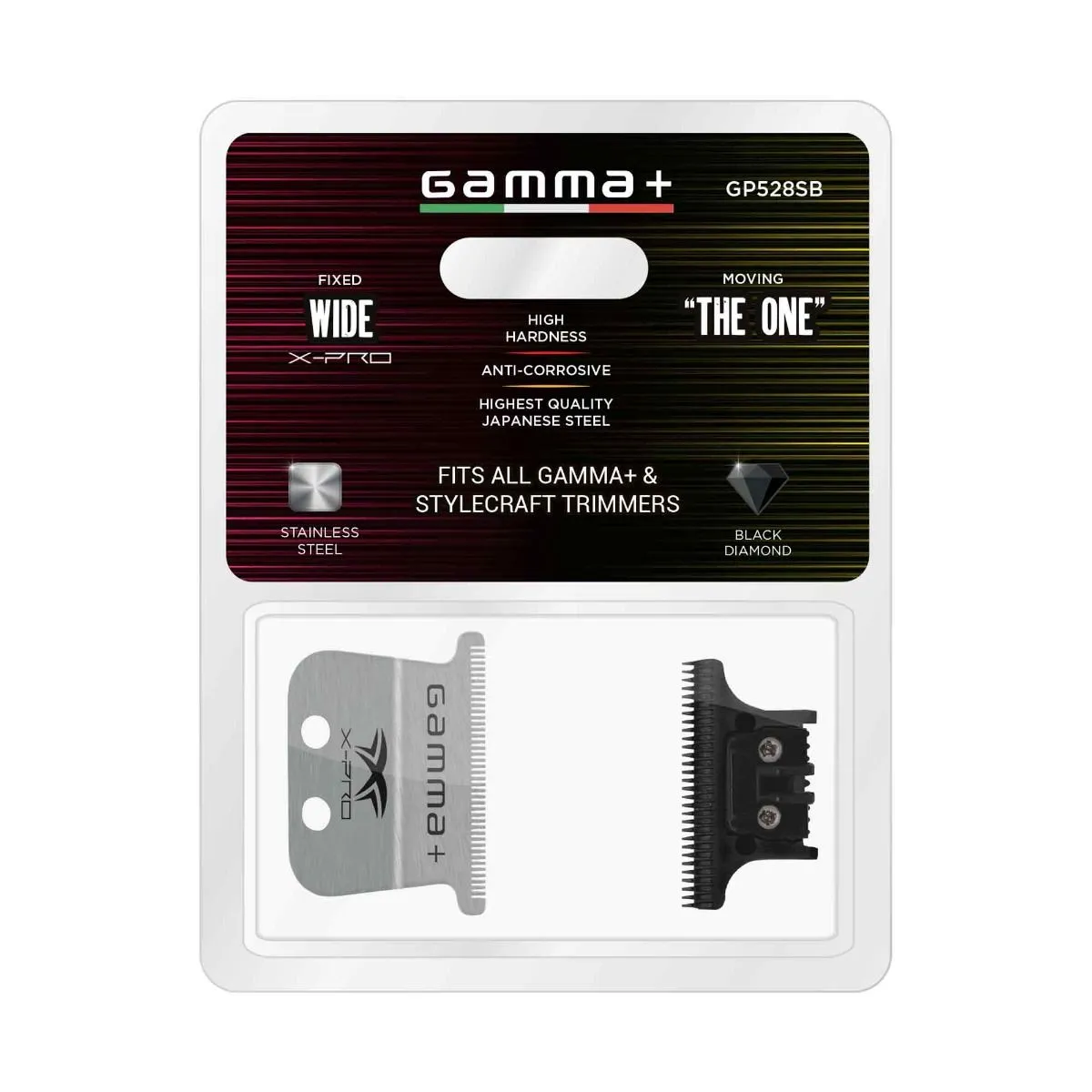 Gamma  Wide Stainless Steel Blade   The One DLC Cutting Trimmer Blade