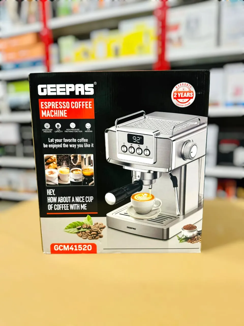 Geepas Espresso Coffee machine GCM41520