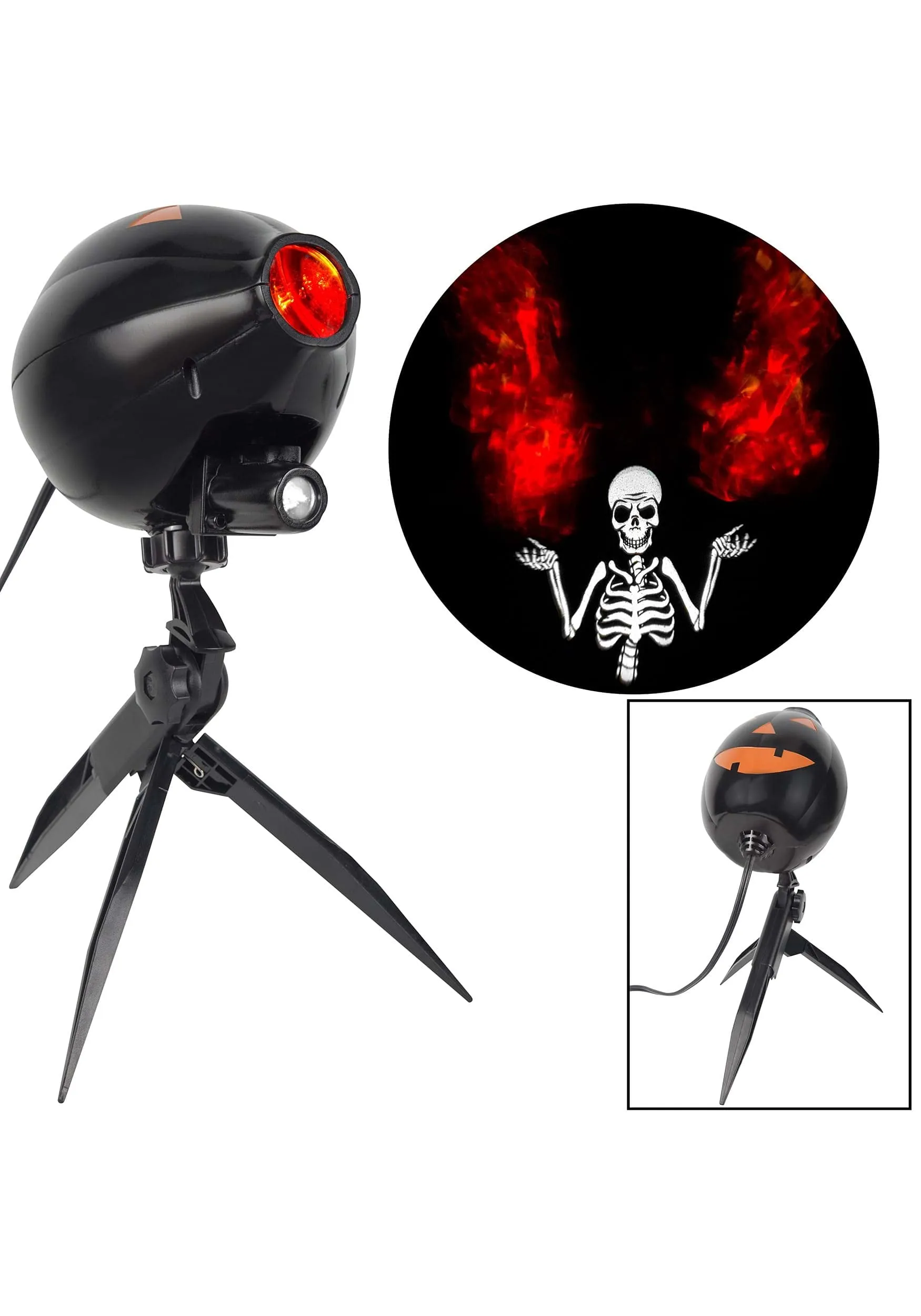 Gemmy Skeleton Hot Hands Halloween Lightshow Projection