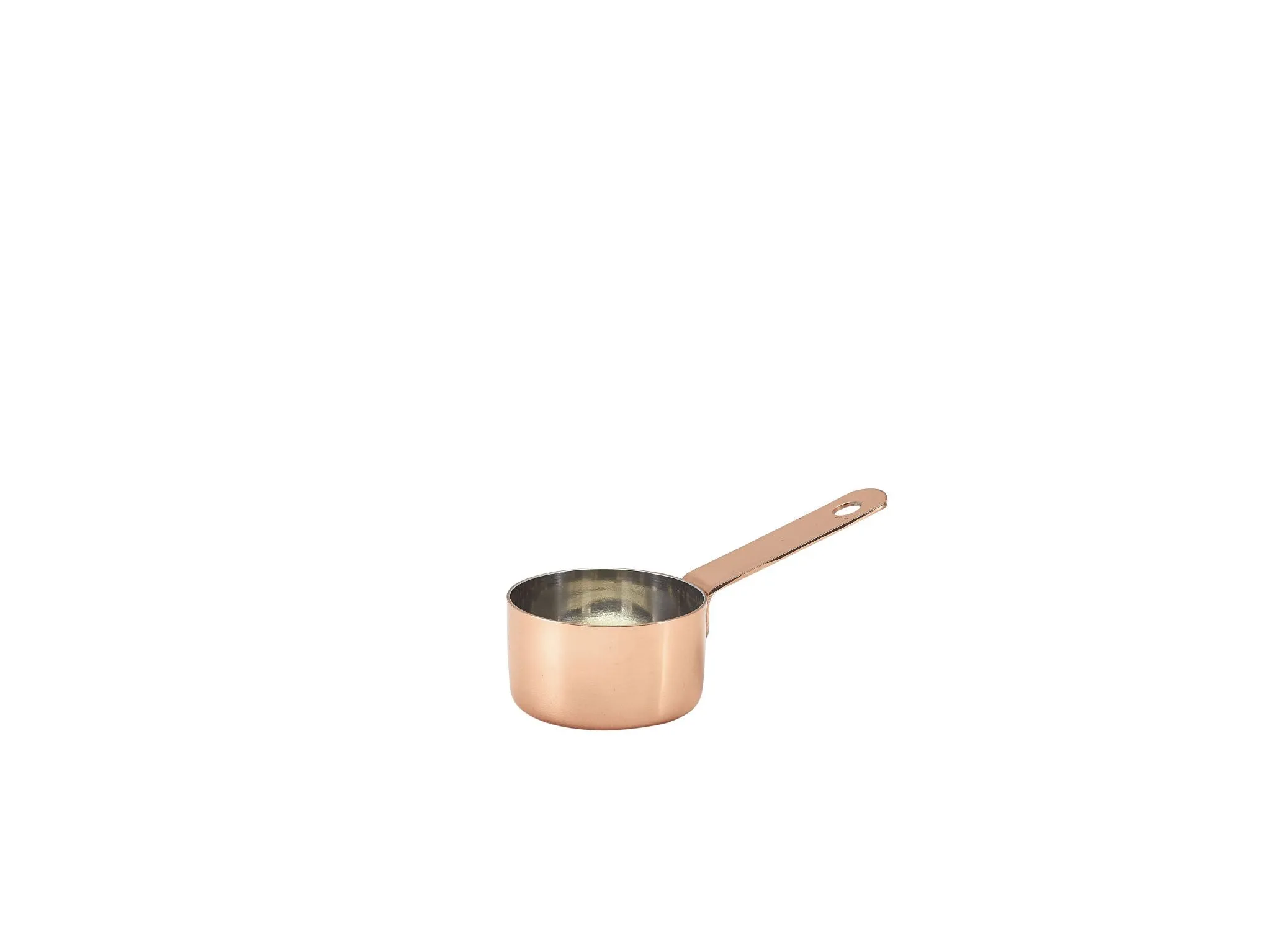 Genware MSP5C Mini Copper Saucepan  5 x 2.8cm - Pack of 6