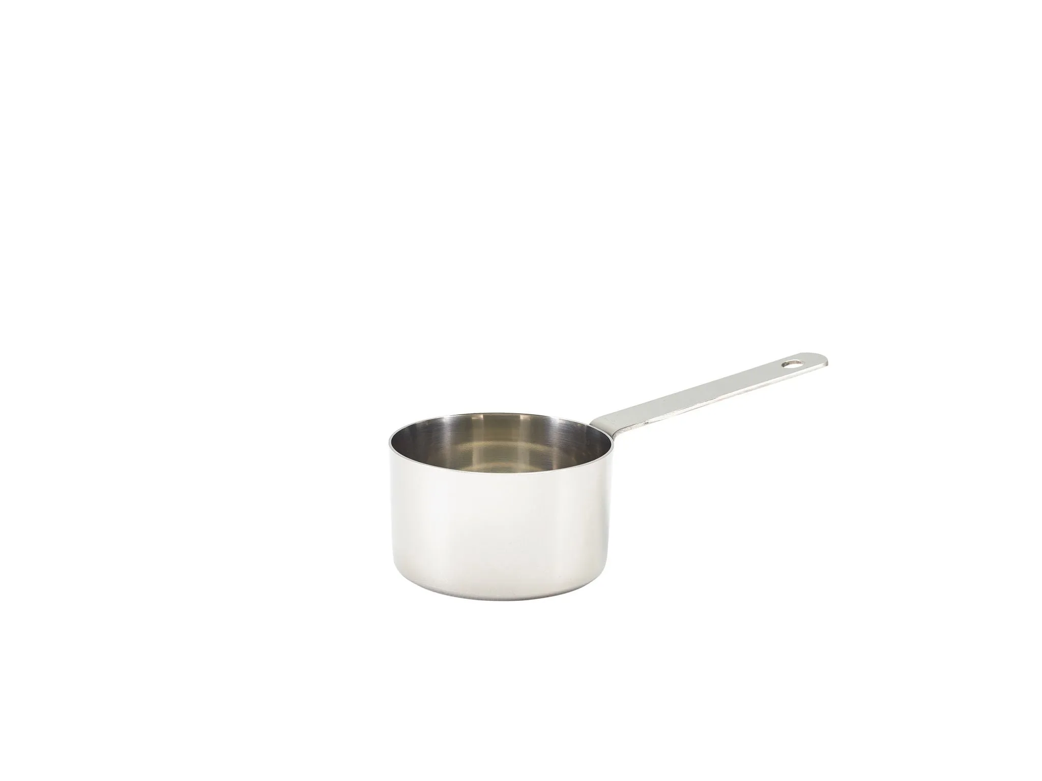 Genware MSP7 Mini Stainless Steel Saucepan 7.2 x 4.7cm - Pack of 6