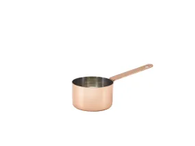 Genware MSP7C Mini Copper Saucepan 7.2 x 4.7cm - Pack of 6