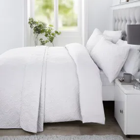 Gianna Duvet Cover Set by Serene in White