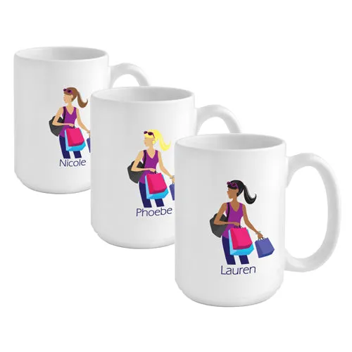 Go-Girl Coffee Mug - Available in 10 Designs