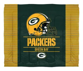 Green Bay Packers "Draft" Full/Queen-sized Bedding Comforter Set