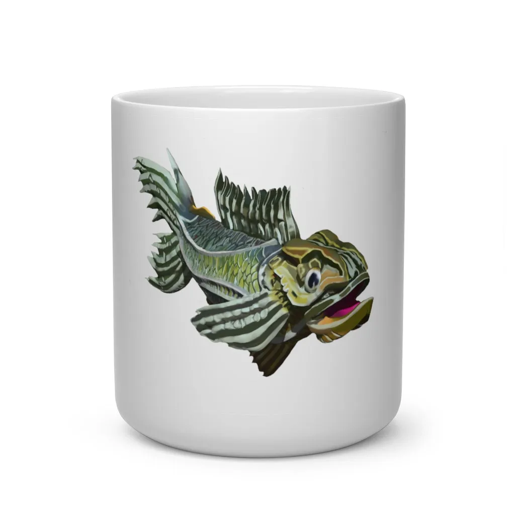 Green Fish Heart Shape Mug