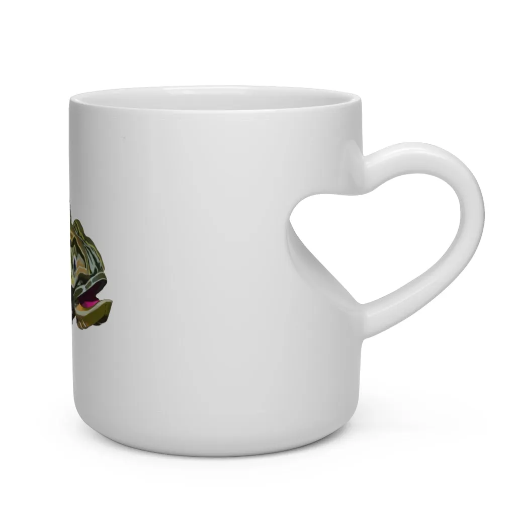 Green Fish Heart Shape Mug