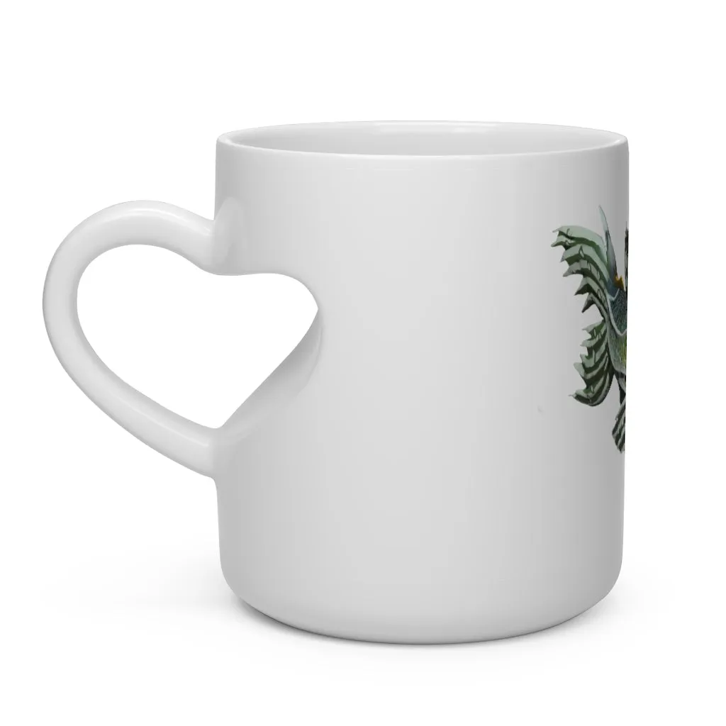 Green Fish Heart Shape Mug